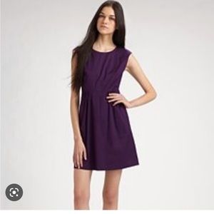 THEORY Shyann Impeccable Sheath Dress purple mini SZ 8